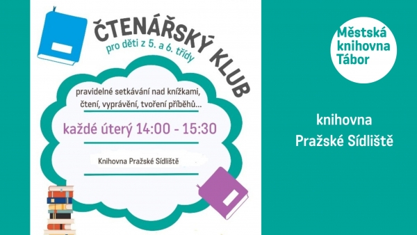 Čtenářský klub pro děti z 5. a 6. třídy ZŠ